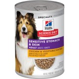 Hill's® Science Diet® Adult 1-6 Sensitive Stomach & Skin Chicken Canned Dog Food